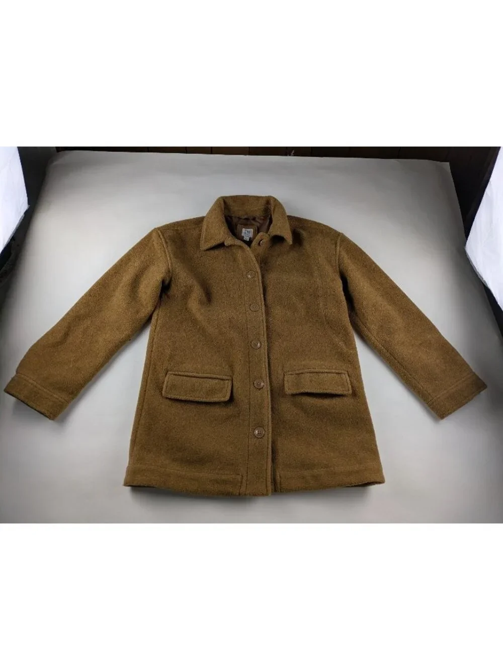 Gap Kids Tan Thick Button Down Coat Girls XXL NWOT
